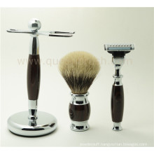 Custom Logo Badger Hair Shaving Brush Sets